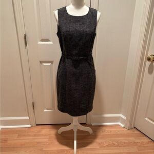 The Limited Charcoal Sleeveless Midi Dress